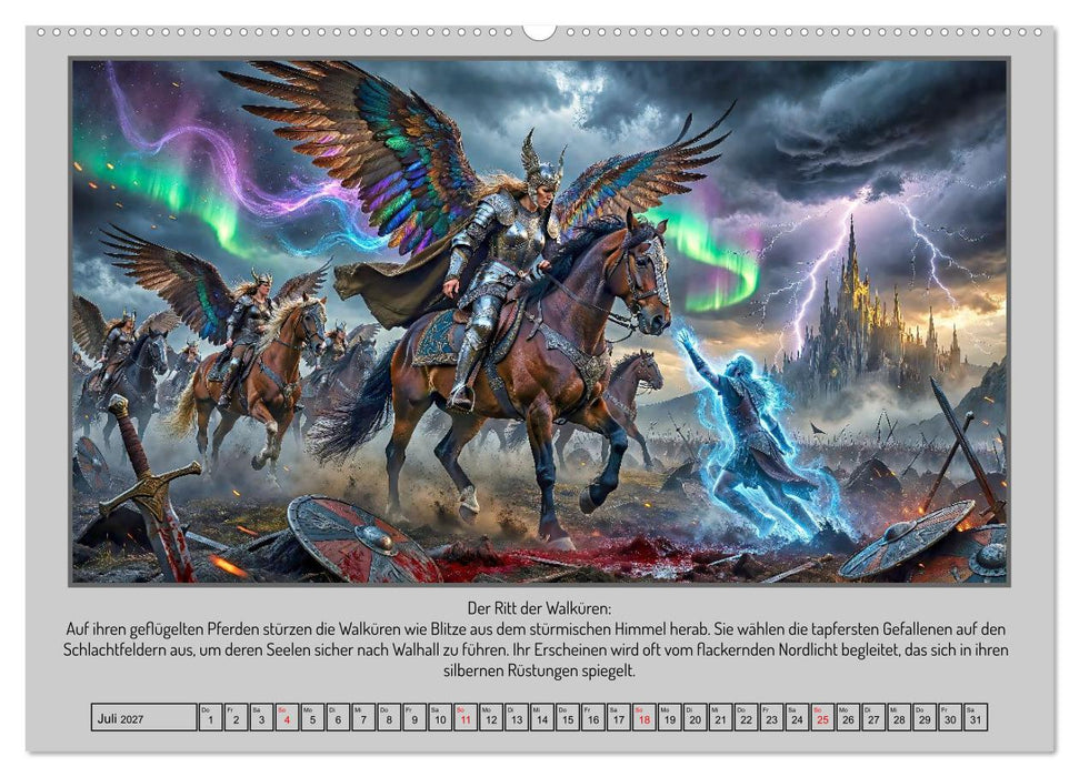 In Yggdrasils Schatten: Ein Pfad durch die neun Welten (CALVENDO Premium Wandkalender 2027)