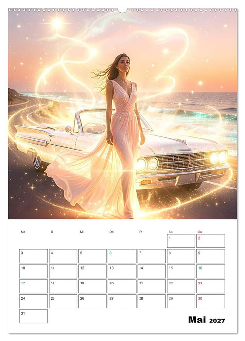 Leuchtende Träume der Rock'n'roll Ära (CALVENDO Wandkalender 2027)