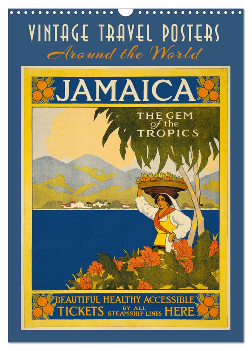 Vintage Travel Posters around the World (CALVENDO Monthly Calendar 2027)