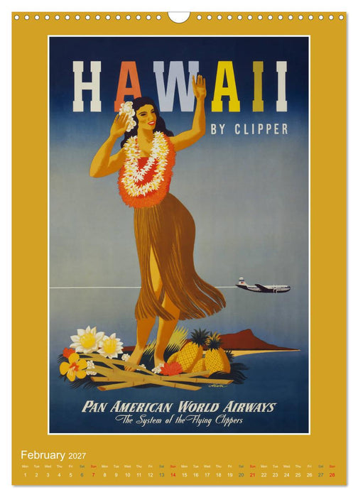 Vintage Travel Posters around the World (CALVENDO Monthly Calendar 2027)
