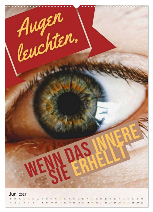Dein monatlicher Motivationsschub: Das Leben wird nicht leichter, Du wirst nur stärker. (CALVENDO Premium Wandkalender 2027)