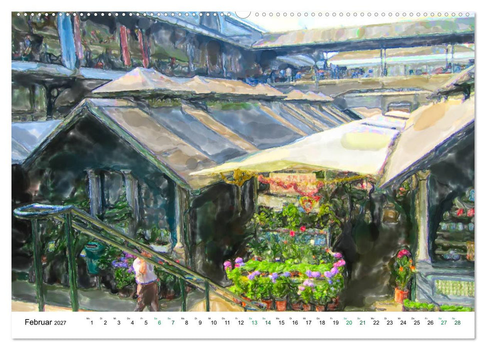 Porto - Ansichten in Aquarell (CALVENDO Premium Wandkalender 2027)