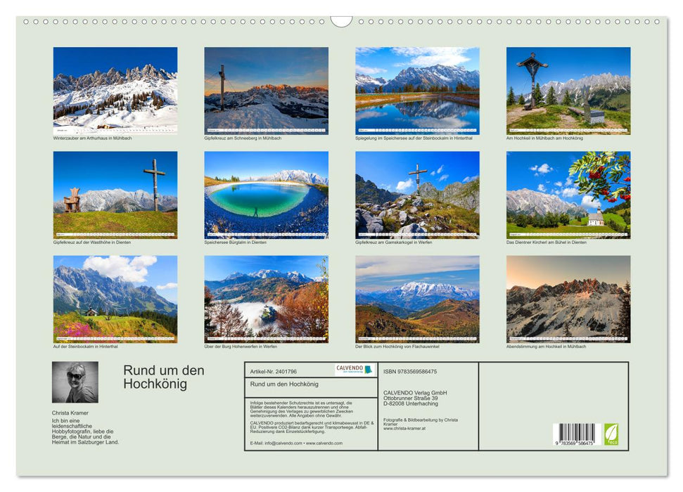Rund um den Hochkönig (CALVENDO Wandkalender 2027)