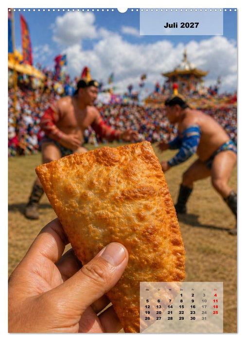 Mongolei – Eine Schlemmerreise ins Land des ewigen blauen Himmels (CALVENDO Premium Wandkalender 2027)