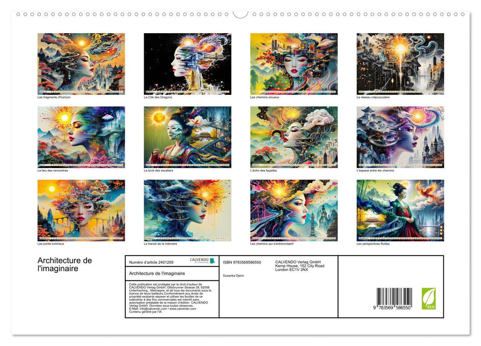 Architecture de l'imaginaire (CALVENDO Calendrier supérieur 2027)