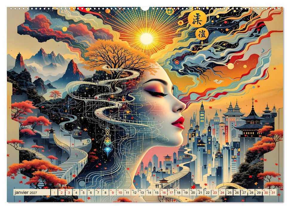 Architecture de l'imaginaire (CALVENDO Calendrier supérieur 2027)