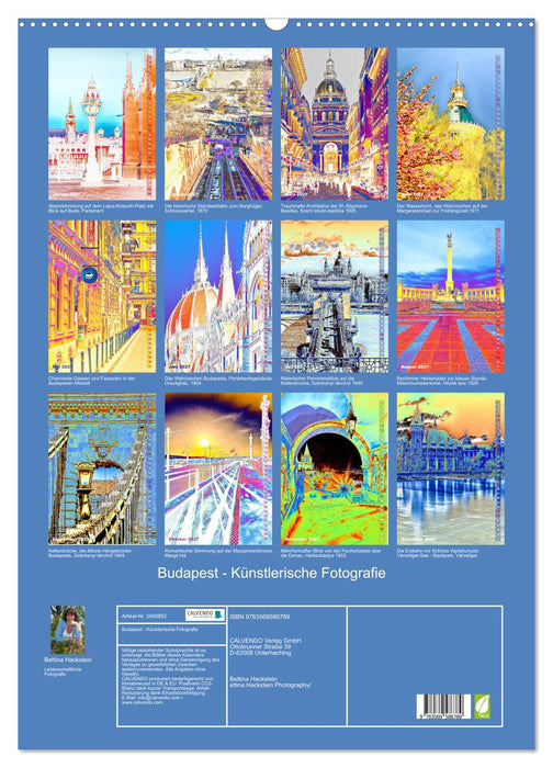 Budapest - Künstlerische Fotografie (CALVENDO Wandkalender 2027)