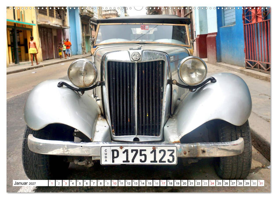MG Classics - Britische Oldtimer in Kuba (CALVENDO Wandkalender 2027)