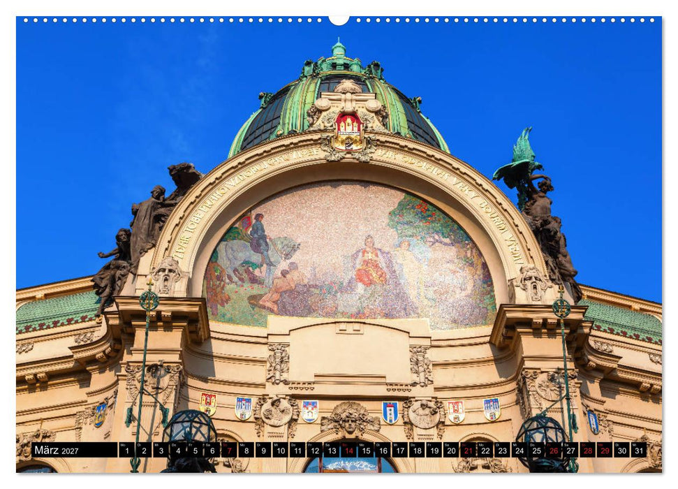 Jugendstilarchitektur - ein Bilderbogen quer durch Europa (CALVENDO Wandkalender 2027)