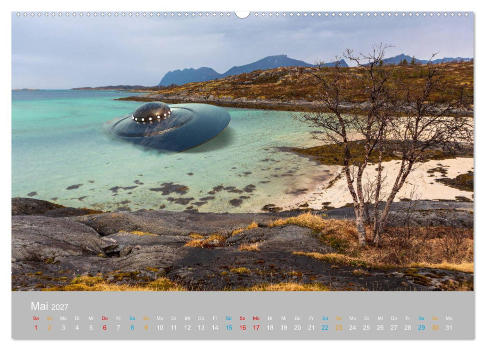 Fantastisch und surreal - unbekannte Flugobjekte (CALVENDO Premium Wandkalender 2027)