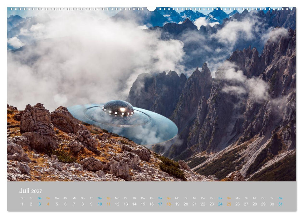 Fantastisch und surreal - unbekannte Flugobjekte (CALVENDO Premium Wandkalender 2027)