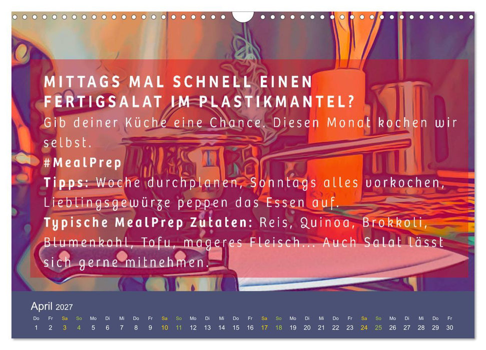 Nachhaltiger Kalender. Monat für Monat in ein nachhaltiges Leben. (CALVENDO Wandkalender 2027)