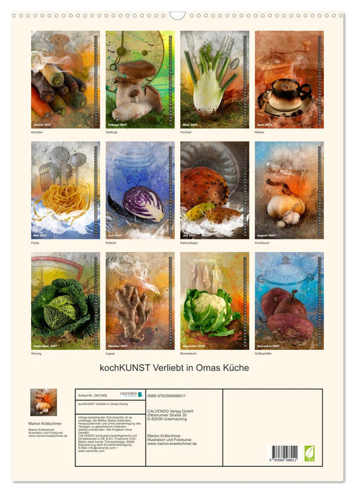 kochKUNST Verliebt in Omas Küche (CALVENDO Wandkalender 2027)
