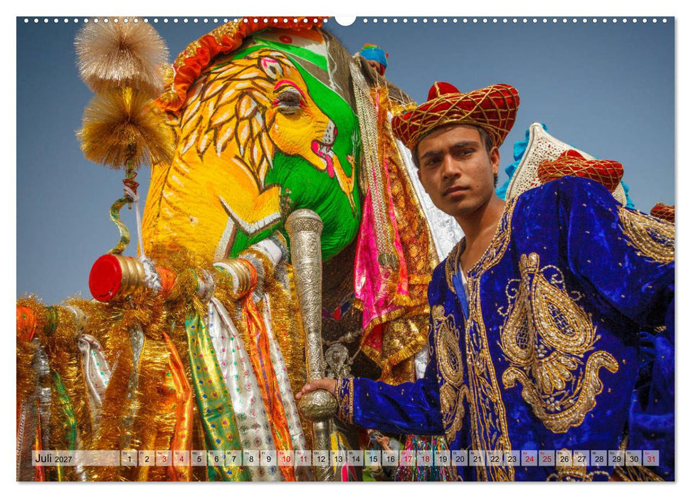 Indien - Spektakel der Farben (CALVENDO Premium Wandkalender 2027)
