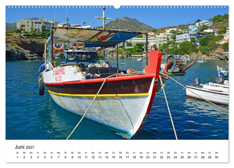 Farbenfrohe Boote in kristallklarem Wasser (CALVENDO Wandkalender 2027)