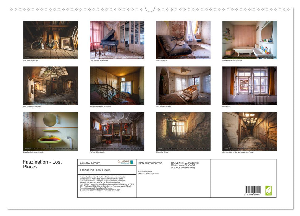 Faszination - Lost Places (CALVENDO Wandkalender 2027)