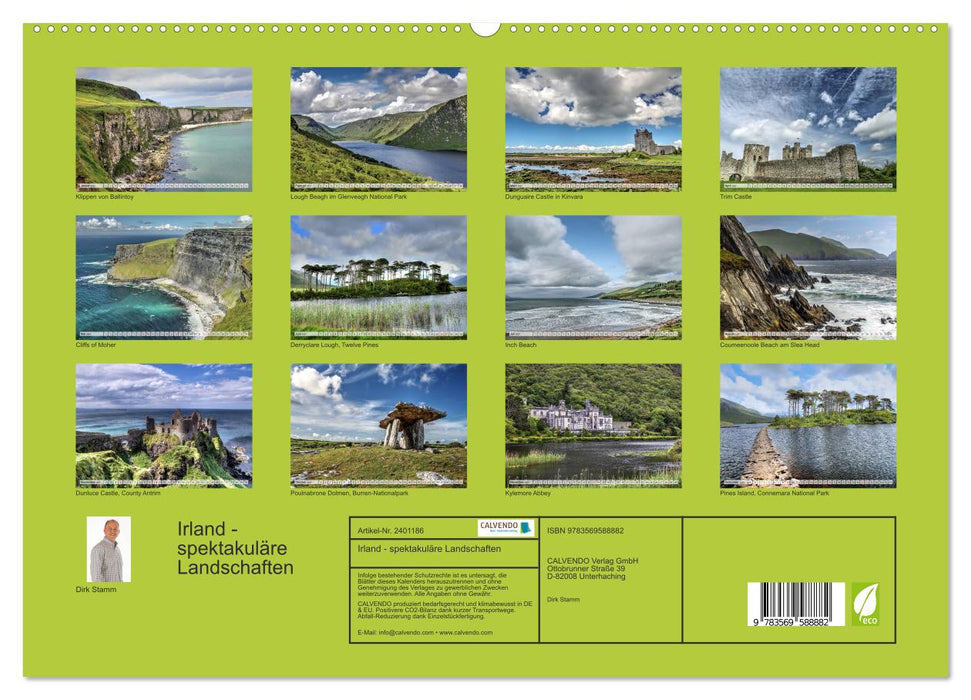 Irland - spektakuläre Landschaften (CALVENDO Premium Wandkalender 2027)