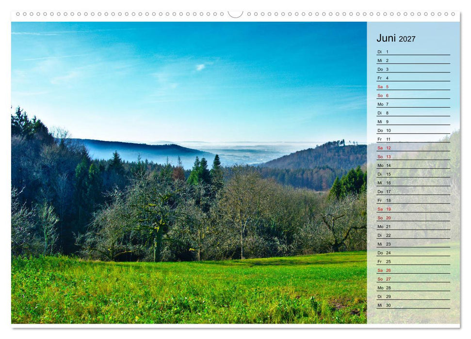 Hohenlohe - Natur und Altstadt (CALVENDO Wandkalender 2027)
