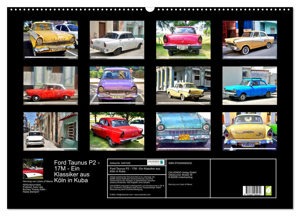 Ford Taunus P2 - 17M - Ein Klassiker aus Köln in Kuba (CALVENDO Wandkalender 2027)