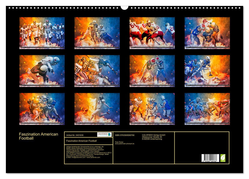 Faszination American Football (CALVENDO Wandkalender 2027)