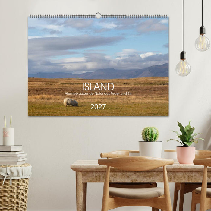ISLAND Atemberaubende Natur aus Feuer und Eis (CALVENDO Wandkalender 2027)