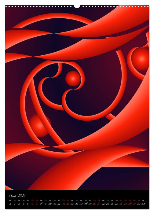 Grafische Farbenfreude (CALVENDO Premium Wandkalender 2027)