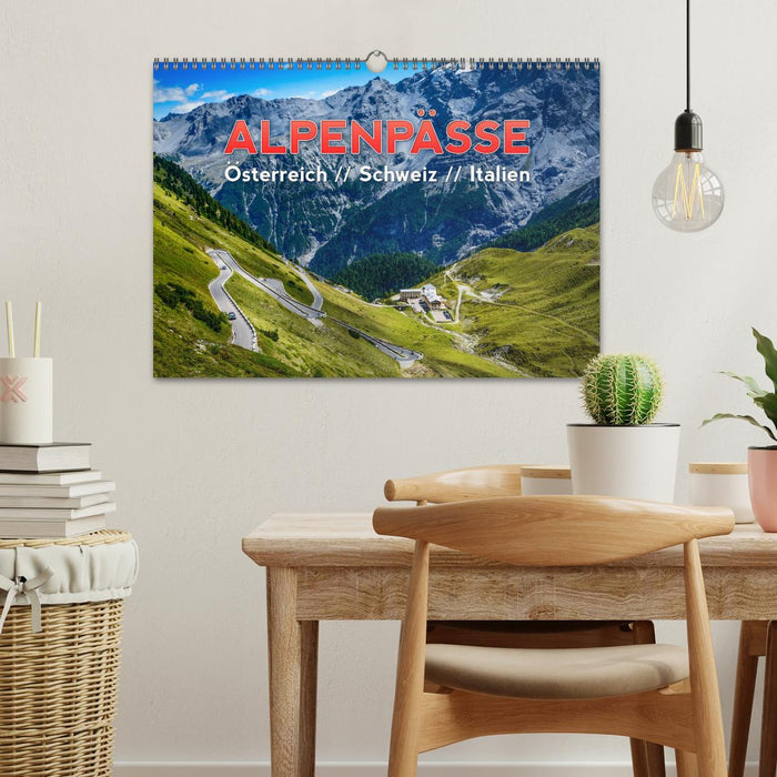 ALPENPÄSSE Österreich - Schweiz - Italien (CALVENDO Wandkalender 2027)