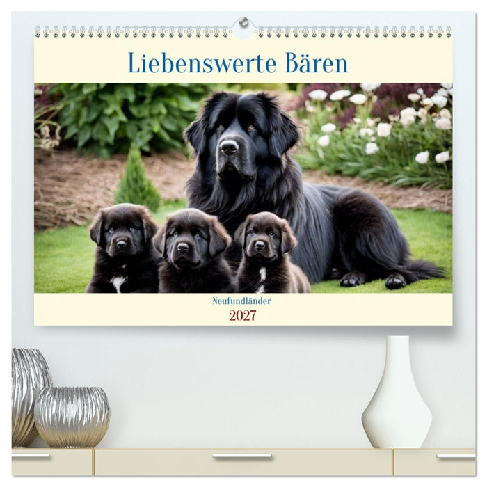 Neufundländer - Liebenswerte Bären (CALVENDO Premium Wandkalender 2027)