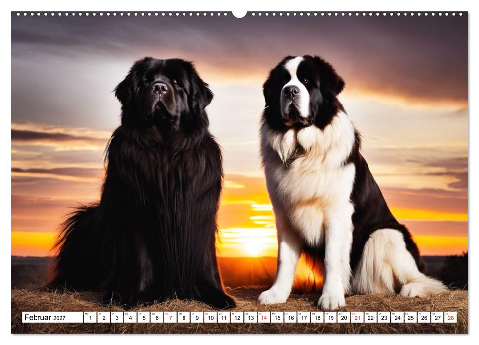 Neufundländer - Liebenswerte Bären (CALVENDO Premium Wandkalender 2027)