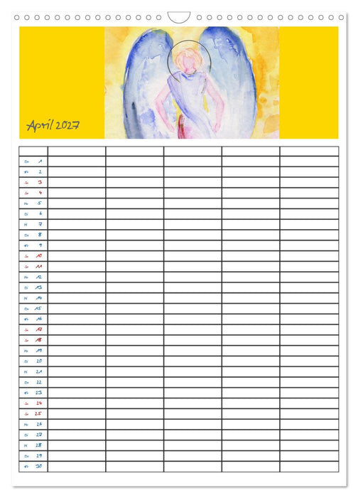 Engelhafter Familienplaner (CALVENDO Wandkalender 2027)