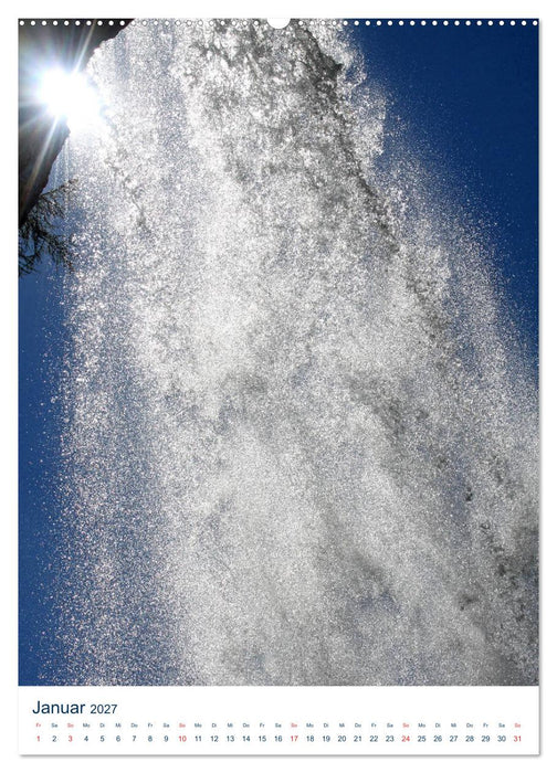 Schöner Wasserfall (CALVENDO Premium Wandkalender 2027)