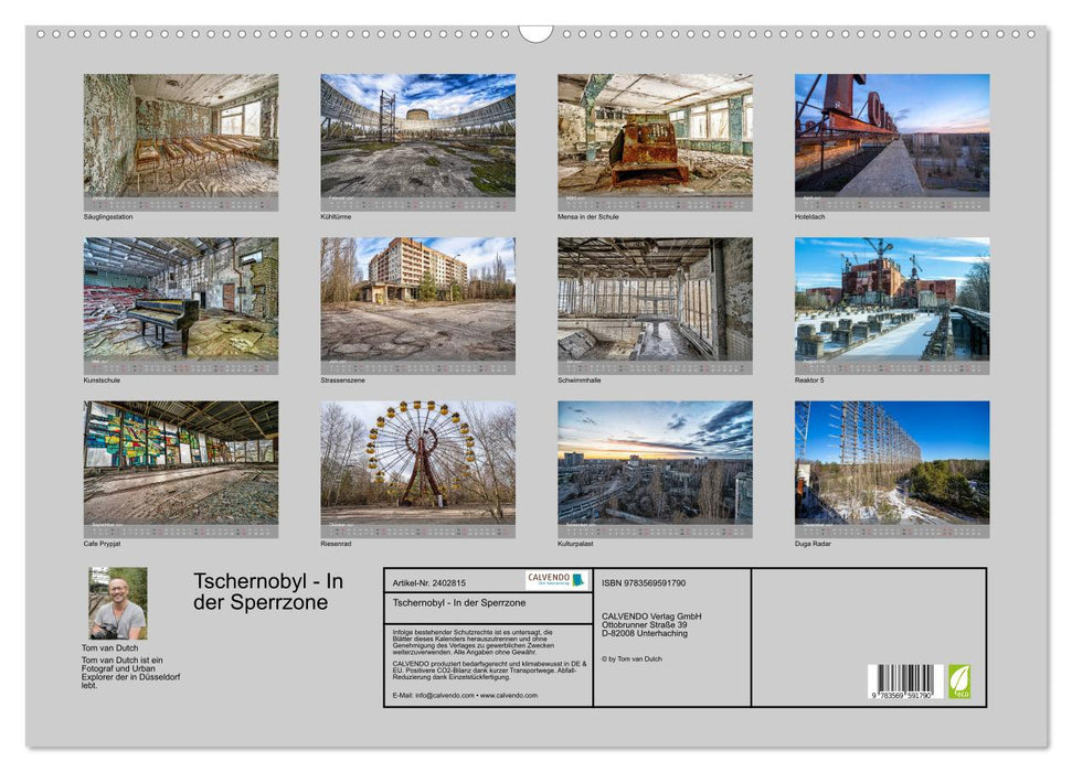 Tschernobyl - In der Sperrzone (CALVENDO Wandkalender 2027)