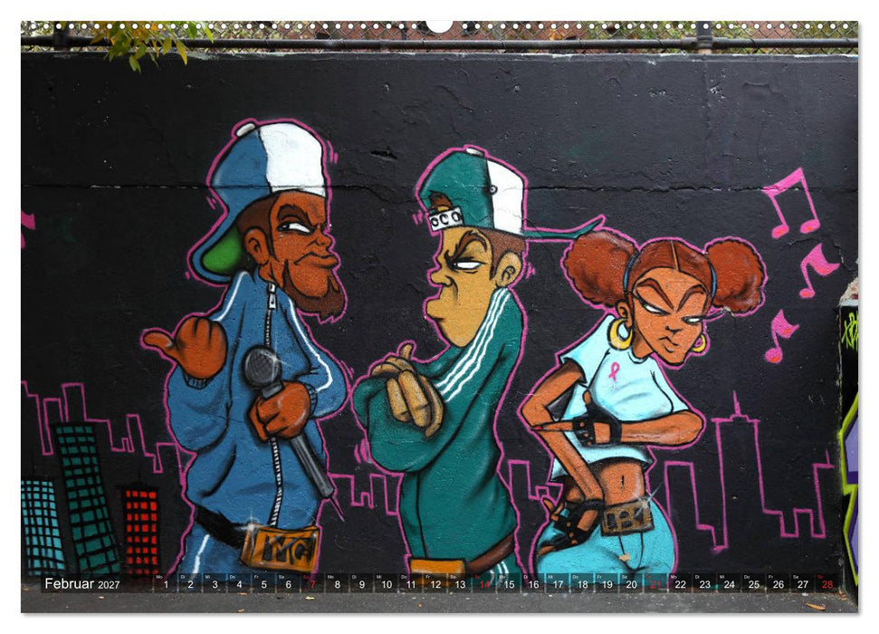 Straßenkunst in New York - Graffiti und Murals (CALVENDO Premium Wandkalender 2027)