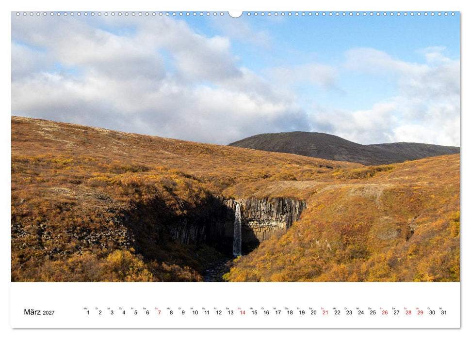 ISLAND Atemberaubende Natur aus Feuer und Eis (CALVENDO Premium Wandkalender 2027)