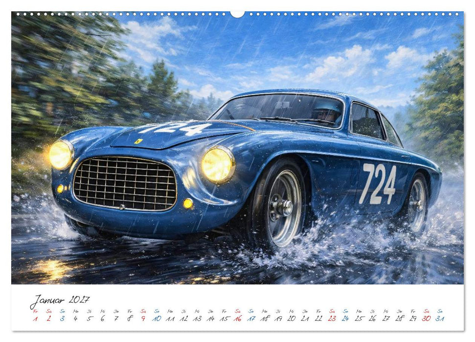Mille Miglia Souvenirs - die 1950er Jahre (CALVENDO Wandkalender 2027)