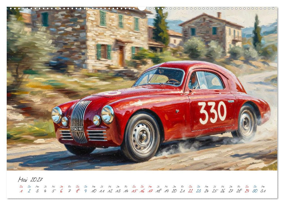 Mille Miglia Souvenirs - die 1950er Jahre (CALVENDO Wandkalender 2027)