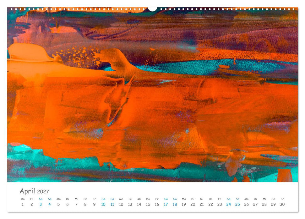 Colorpop - Joyful, abstract. multicolored (CALVENDO Wandkalender 2027)