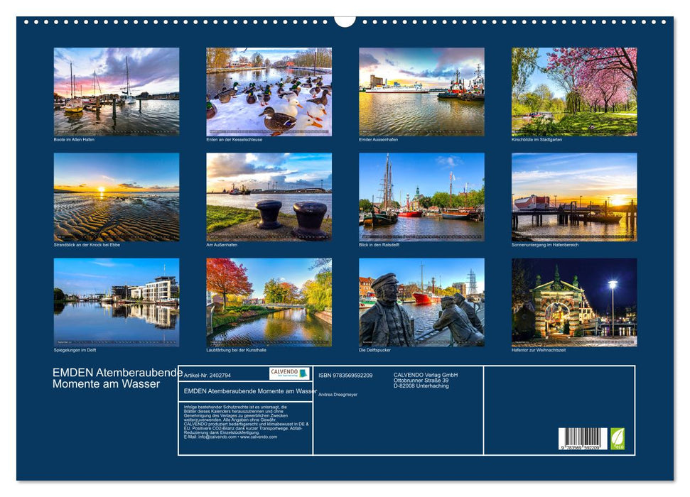 EMDEN Atemberaubende Momente am Wasser (CALVENDO Wandkalender 2027)