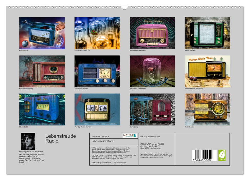 Lebensfreude Radio (CALVENDO Premium Wandkalender 2027)