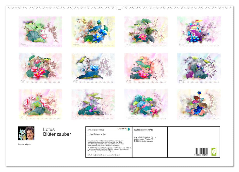 Lotus Blütenzauber (CALVENDO Wandkalender 2027)