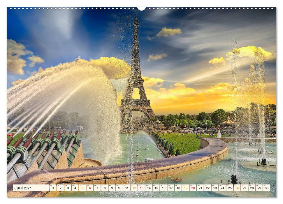 Eiffelturm - Ikone der Architektur (CALVENDO Premium Wandkalender 2027)