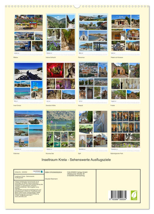 Inseltraum Kreta - Sehenswerte Ausflugsziele (CALVENDO Premium Wandkalender 2027)
