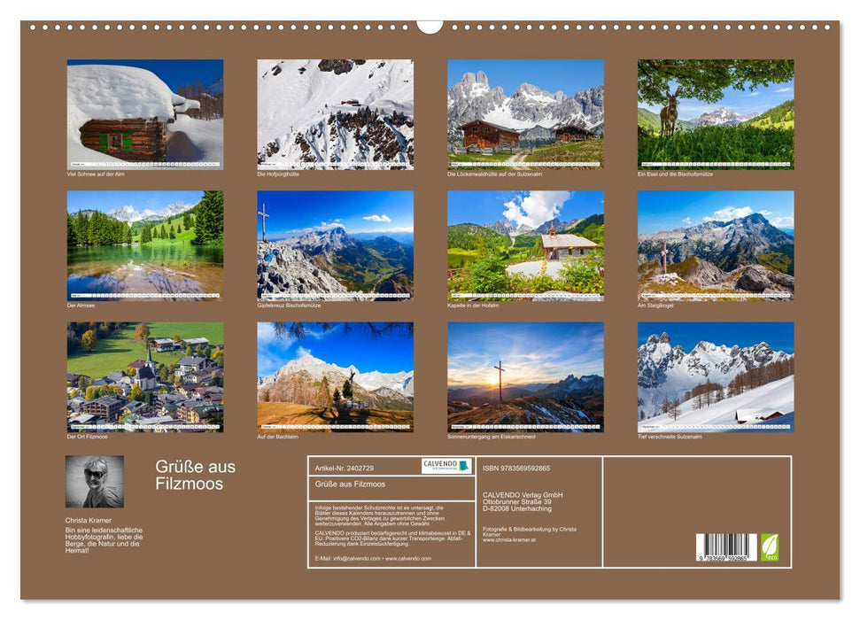 Grüße aus Filzmoos (CALVENDO Wandkalender 2027)