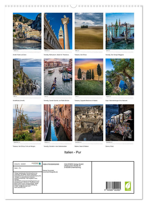 Italien - Pur (CALVENDO Premium Wandkalender 2027)