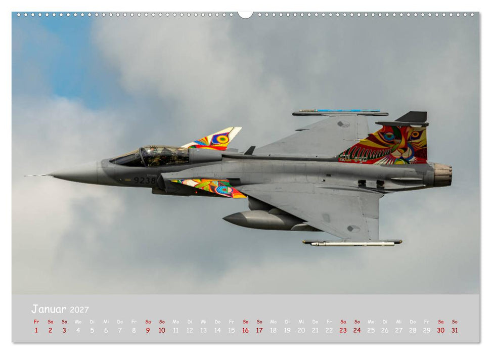 Saab Airpower (CALVENDO Premium Wandkalender 2027)