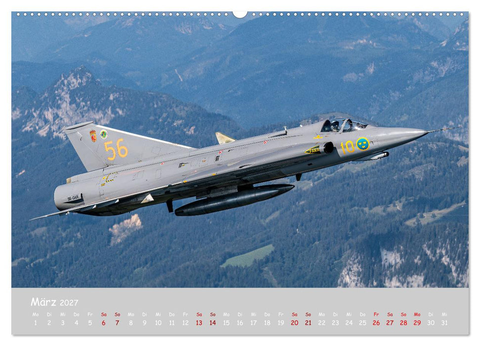 Saab Airpower (CALVENDO Premium Wandkalender 2027)