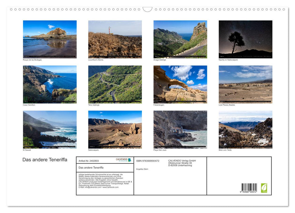 Das andere Teneriffa (CALVENDO Wandkalender 2027)
