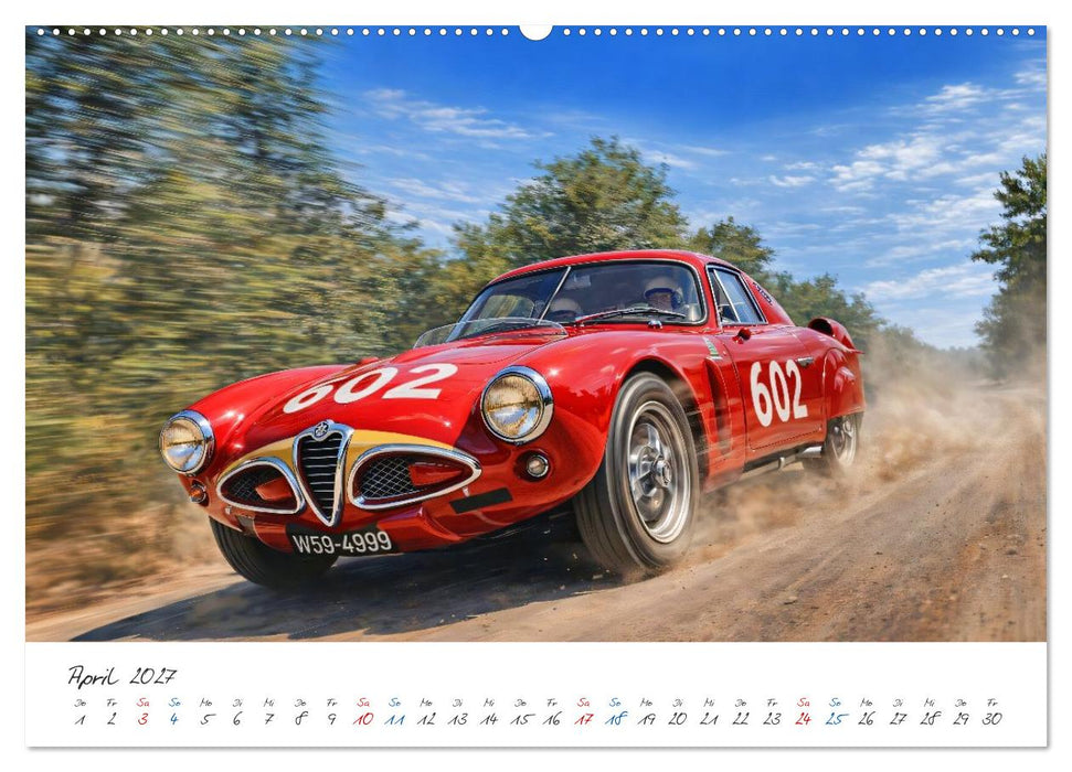 Mille Miglia Souvenirs - die 1950er Jahre (CALVENDO Premium Wandkalender 2027)