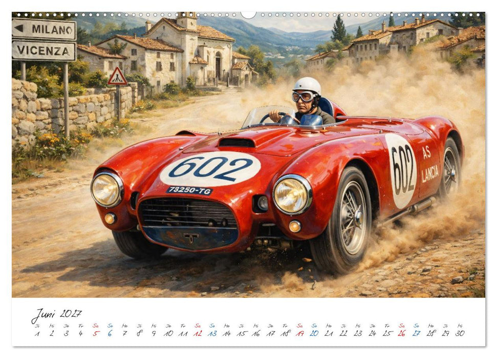 Mille Miglia Souvenirs - die 1950er Jahre (CALVENDO Premium Wandkalender 2027)