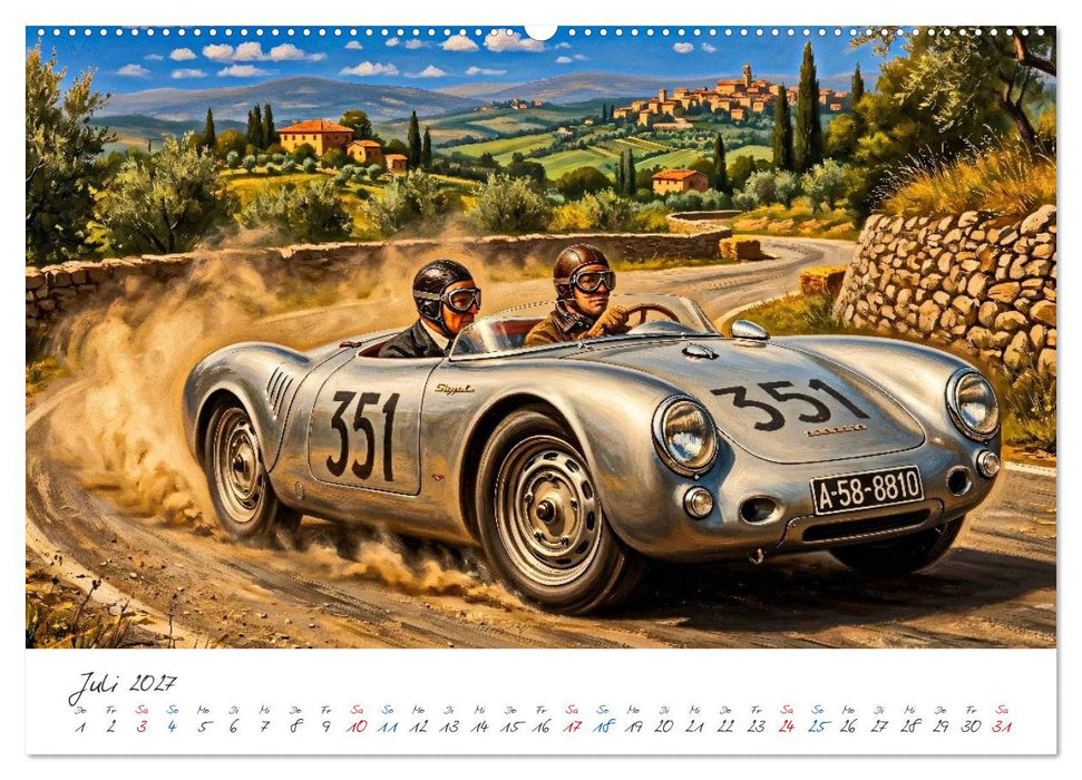 Mille Miglia Souvenirs - die 1950er Jahre (CALVENDO Premium Wandkalender 2027)